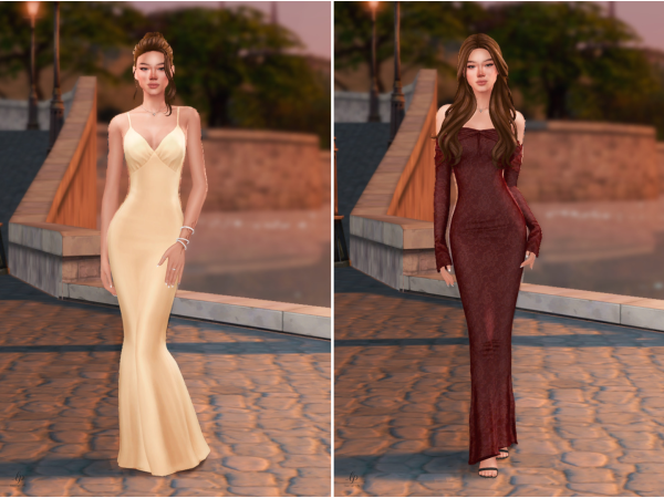 Alpha Date Night Looks ft Camille Brewster by lisainpixels - The Sims 4 Custom Content