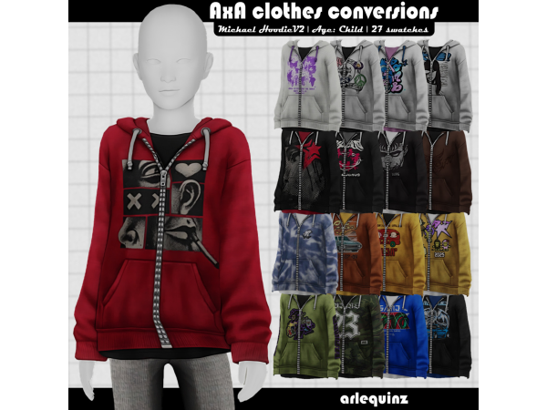 Maxis Match [arlequinz] Child conversions - The Sims 4 Custom Content