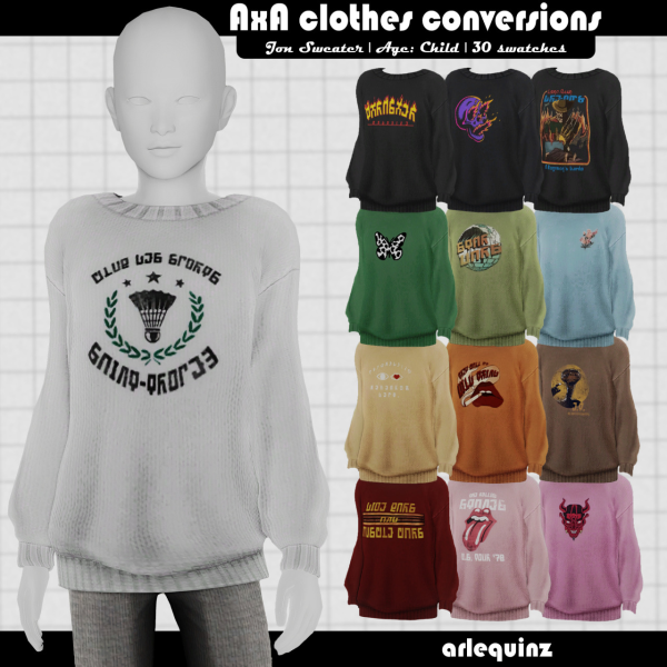 Maxis Match [arlequinz] Child conversions by simsfinds - The Sims 4 Custom Content