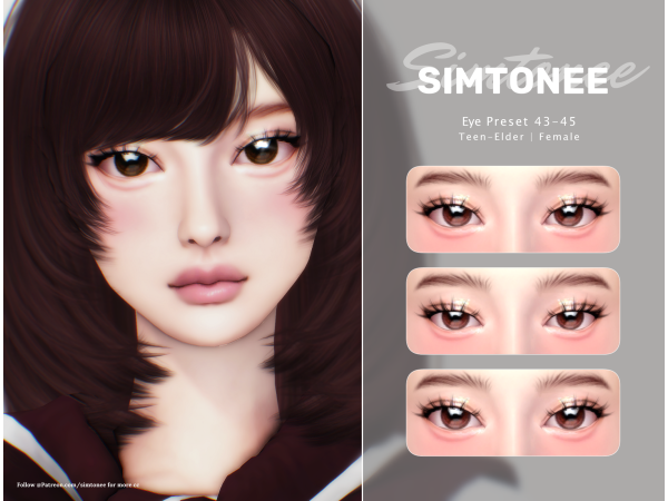 Mix Simtonee Eye Preset 43 45 - The Sims 4 Custom Content