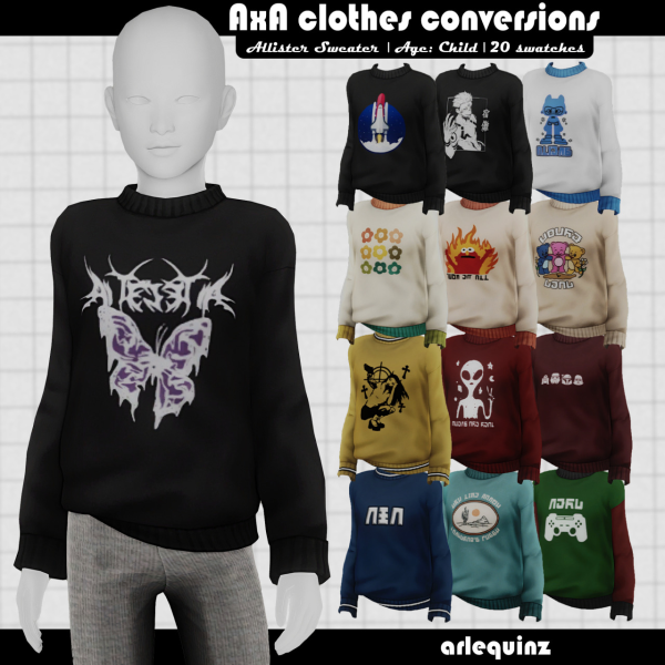 Maxis Match [arlequinz] Child conversions by simsfinds - The Sims 4 Custom Content