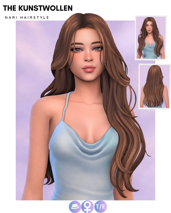 Maxis Match Nari hairstyle by simsfinds - The Sims 4 Custom Content