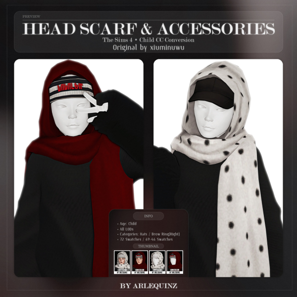 Maxis Match [arlequinz] Child conversions (xiuminuwu) 2 by simsfinds - The Sims 4 Custom Content