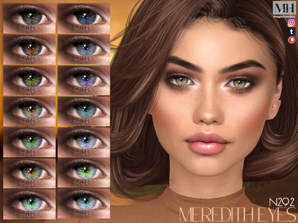 Alpha Meredith Eyes N292 - The Sims 4 Custom Content
