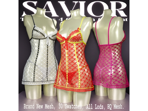 Alpha Svr_Dress Lace by Siska Kohl - The Sims 4 Custom Content
