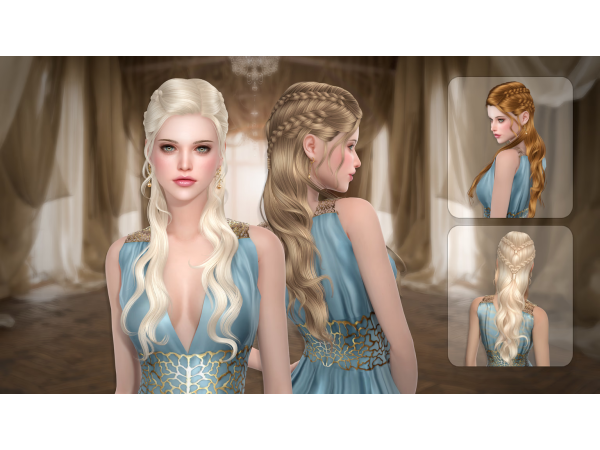 Alpha MHYSA HAIRSTYLE by Newsea - The Sims 4 Custom Content