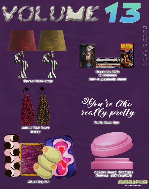 Alpha Decor Pack Vol13 by simsfinds - The Sims 4 Custom Content