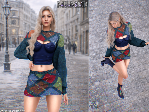 Alpha Winter Chic Set - The Sims 4 Custom Content