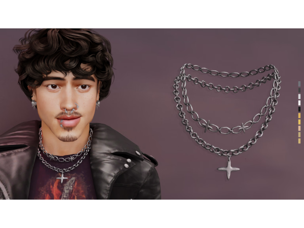 GRUNGE LAYERED NECKLACE by LYNXsimz