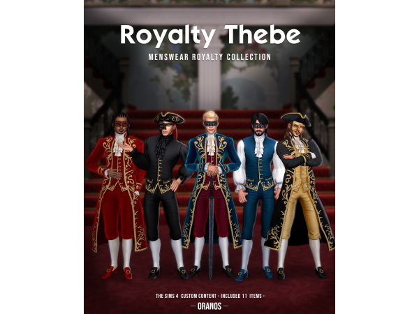Maxis Match Royalty Thebe Collection by oranos - The Sims 4 Custom Content