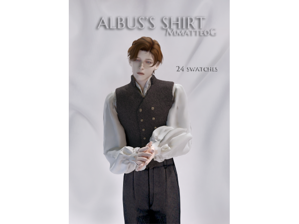 Alpha Albuss shirt ADvestshirt by mmatteog - The Sims 4 Custom Content