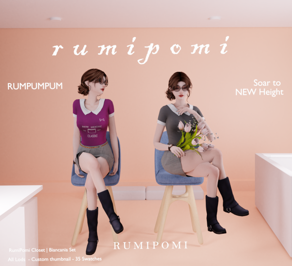 Alpha Rumpumpum_Bianca Set by rumi_pomi - The Sims 4 Custom Content
