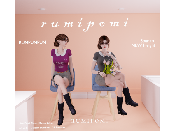 Sims 4 Rumpumpum_Bianca Set