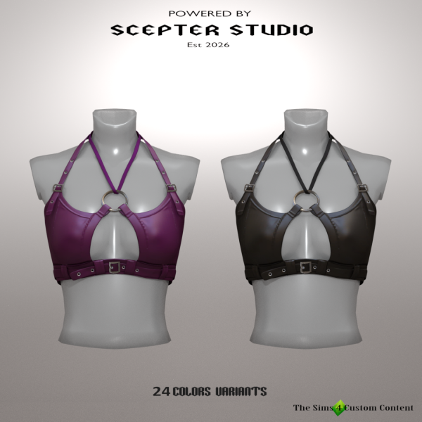 Alpha Eurydice C top by scepterstudio - The Sims 4 Custom Content