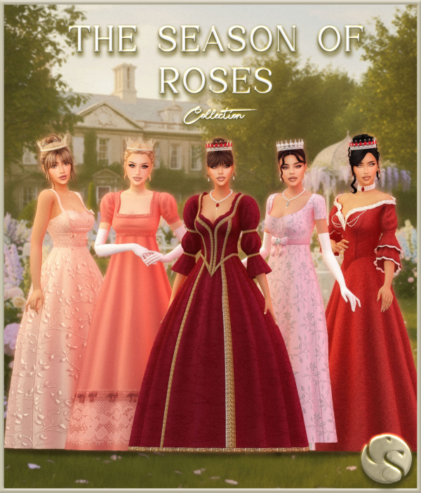 Maxis Match CAMUFLAJE The Season Of Roses Royal Collection Teaser by simsfinds - The Sims 4 Custom Content