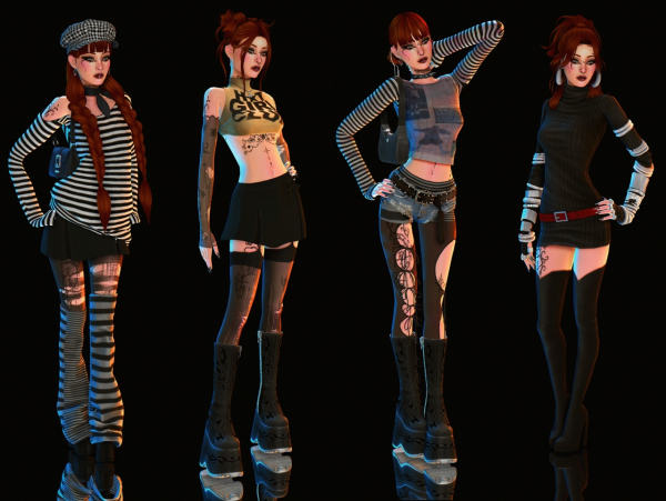 Mix lookbook by simsfinds - The Sims 4 Custom Content