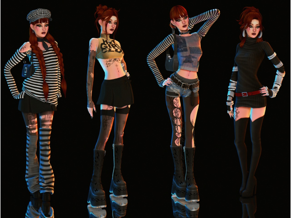 Mix lookbook by regulusims - The Sims 4 Custom Content