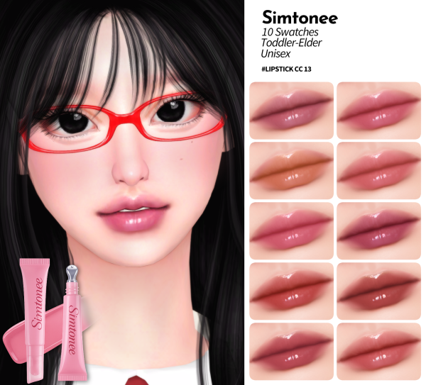 Maxis Match Simtonee Lipstick 13 by simsfinds - The Sims 4 Custom Content