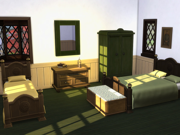 Alpha Fantasy Kingdom Blacksmith Bedroom - The Sims 4 Custom Content