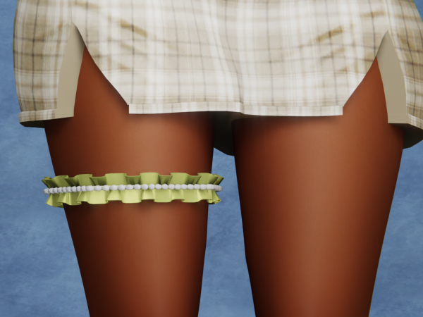 Alpha Far Away Thigh Garter by modcollective - The Sims 4 Custom Content