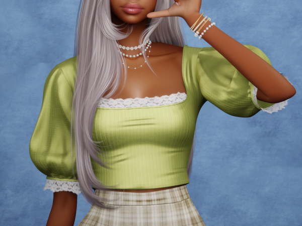 Alpha Far Away Top - The Sims 4 Custom Content