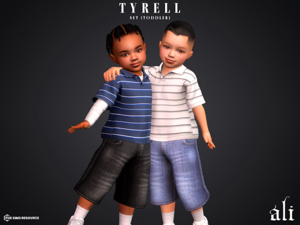 Alpha TYRELL set (toddler) by ali1 - The Sims 4 Custom Content