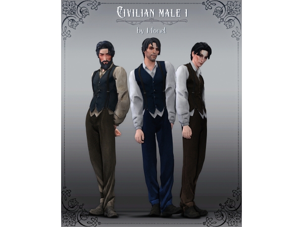 Alpha Civilian male 01 - The Sims 4 Custom Content