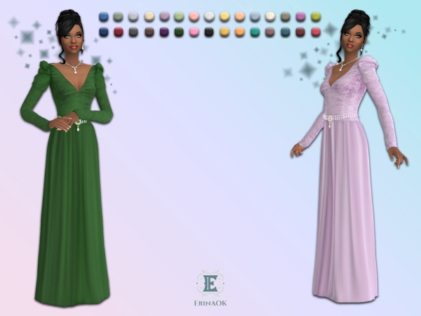 Mix ErinAOK Womens Gown 032826 - The Sims 4 Custom Content