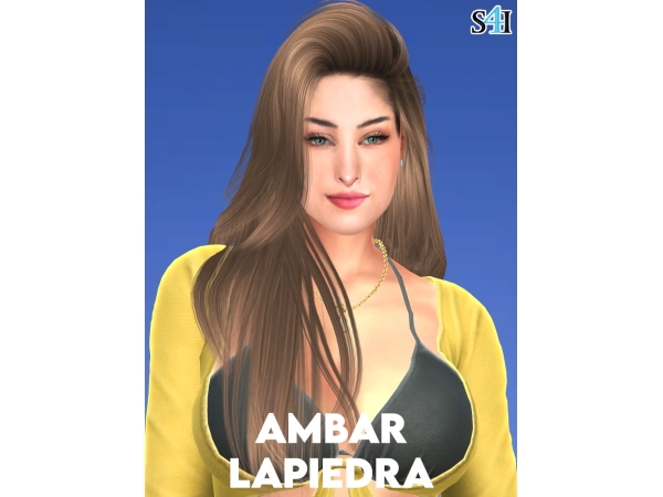 Alpha Sims 4 CAS Ambar Lapiedra - The Sims 4 Custom Content