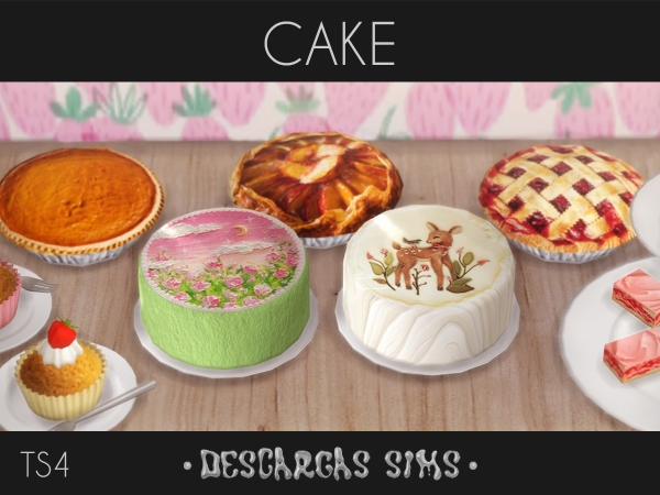 Alpha Cake - The Sims 4 Custom Content