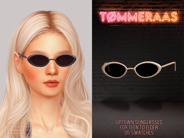 Mix TØMMERAAS Uptown Sunglasses for Teen to Elder by tommeraas - The Sims 4 Custom Content