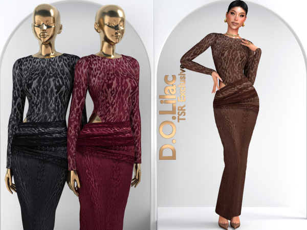 Alpha Leopard Lace Set DO151 - The Sims 4 Custom Content