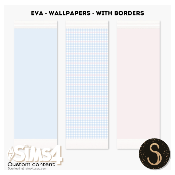 Mix Sims4Luxury Eva Wallpapers by simsfinds - The Sims 4 Custom Content