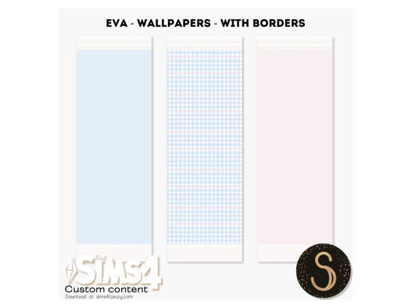 Mix Sims4Luxury Eva Wallpapers - The Sims 4 Custom Content