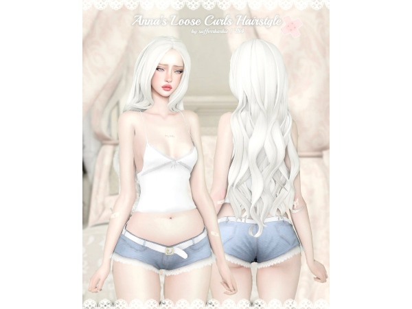 Maxis Match Anna's Loose Curls by sufferrbarbie - The Sims 4 Custom Content
