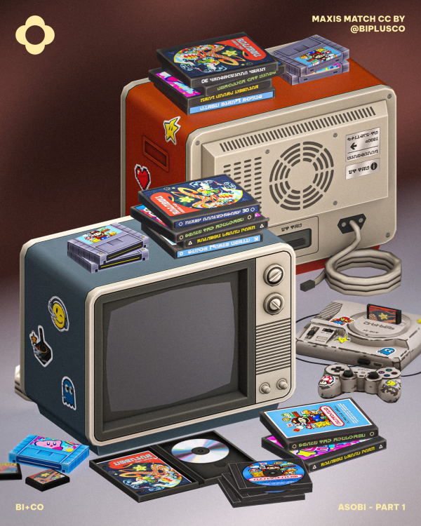 Maxis Match Asobi Part 1 by simsfinds - The Sims 4 Custom Content