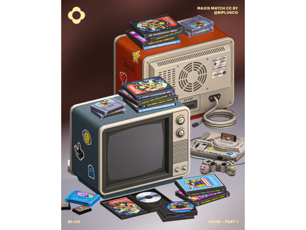 Maxis Match Asobi Part 1 by BIplusCO - The Sims 4 Custom Content