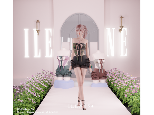 Alpha ILN Ikumi Lingerie - The Sims 4 Custom Content