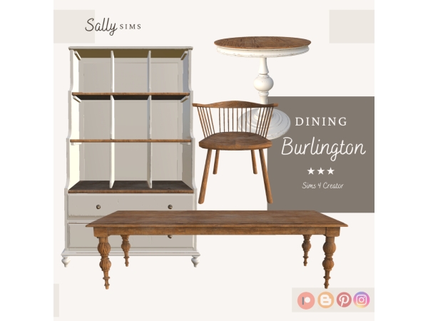 Alpha Dining BURLINGTON (Gift) - The Sims 4 Custom Content