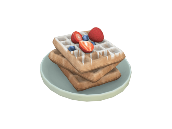 Maxis Match Kitchen Time Waffle Deco Clutter - The Sims 4 Custom Content