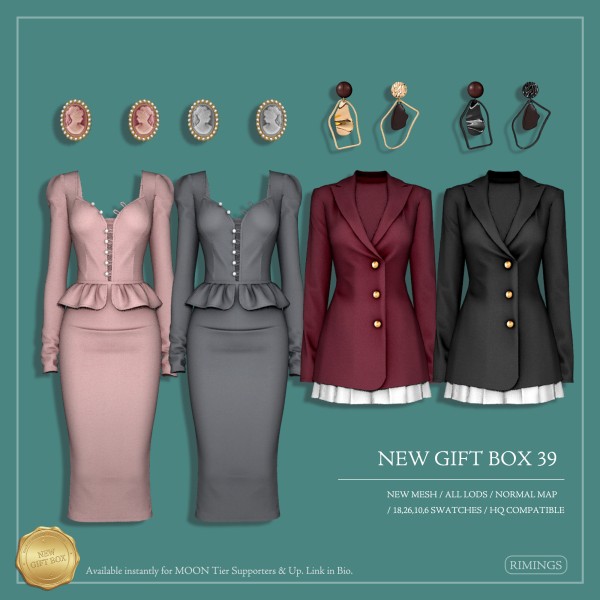 Alpha [RIMINGS] NEW GIFT BOX 39 by simsfinds - The Sims 4 Custom Content