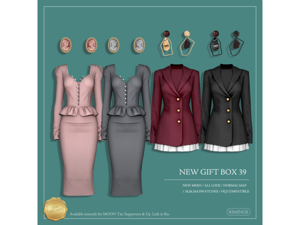 Alpha [RIMINGS] NEW GIFT BOX 39 - The Sims 4 Custom Content