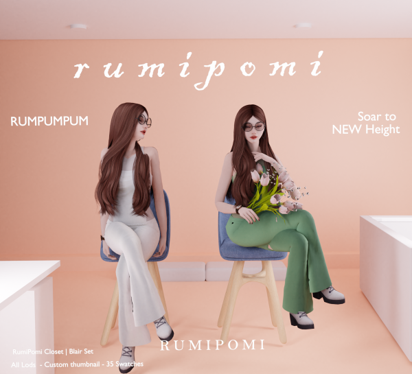 Alpha Rumpumpum_Blair Set by rumi_pomi - The Sims 4 Custom Content