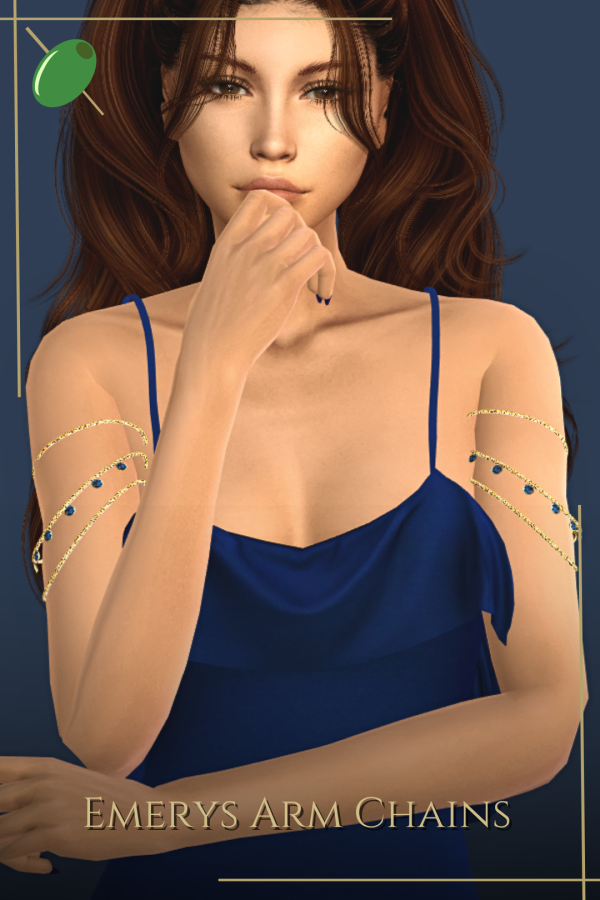 Alpha Emerys Arm Chains by pitted0live - The Sims 4 Custom Content