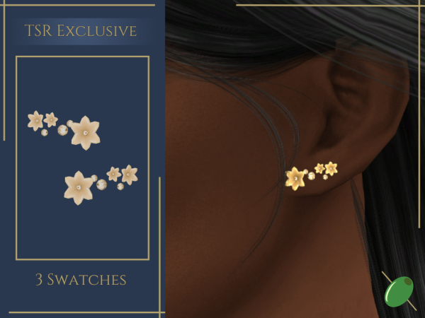 Alpha Aria Studs - The Sims 4 Custom Content