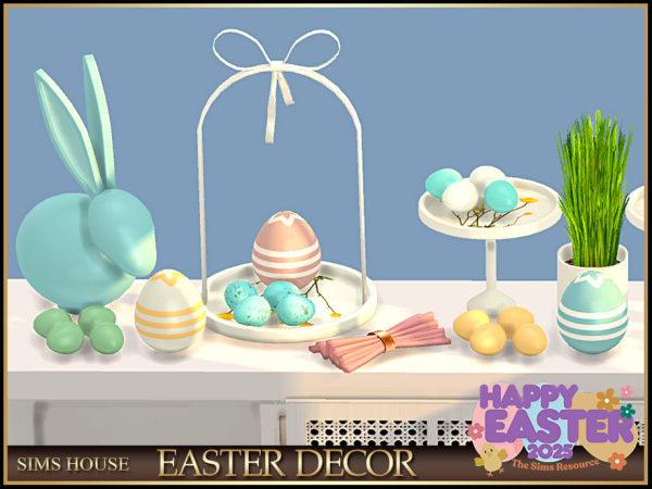 Mix EASTER DECOR by Sims_House - The Sims 4 Custom Content