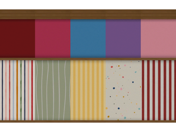 Maxis Match Tinkerwood Extra A Wallpaper Simanin - The Sims 4 Custom Content