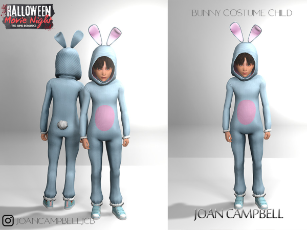 Mix BUNNY COSTUME CHILD by Joan_Campbell_Beauty_ - The Sims 4 Custom Content