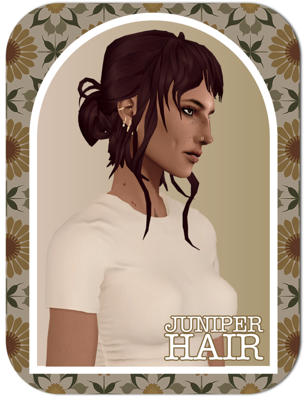 Maxis Match JUNIPER HAIR by simsfinds - The Sims 4 Custom Content