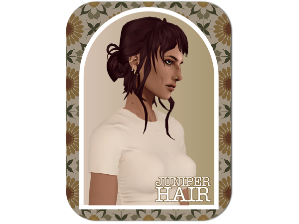 Maxis Match JUNIPER HAIR by angophorasims - The Sims 4 Custom Content